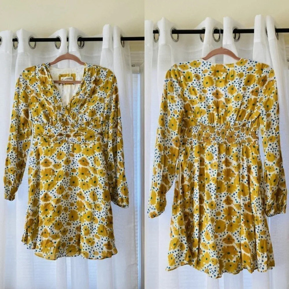 Anthropologie Vera Buttercup Mini Dress Size XS - Picture 6 of 16